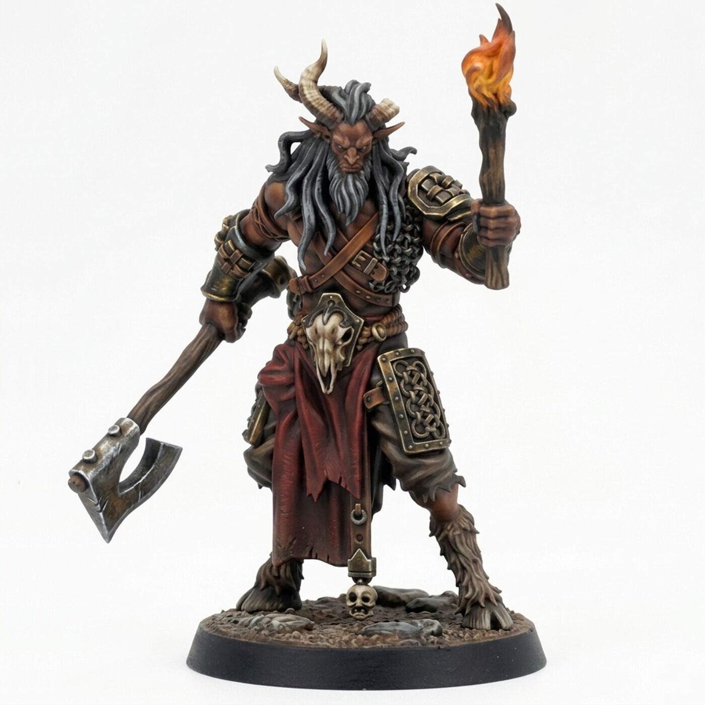 Jhago Half Beast Fighter A - Painted 3D Printed Miniature