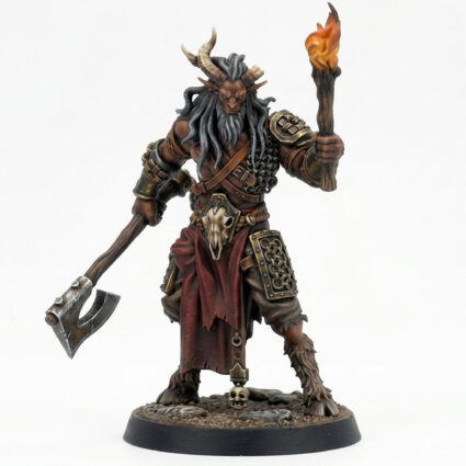 Jhago Half Beast Fighter A - Painted 3D Printed Miniature