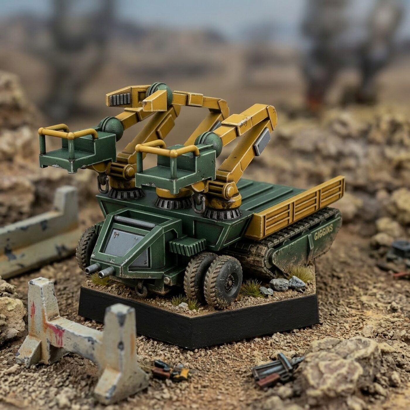 Jifty Recovery Vehicle (USe Mechs) Painted Mech Miniature