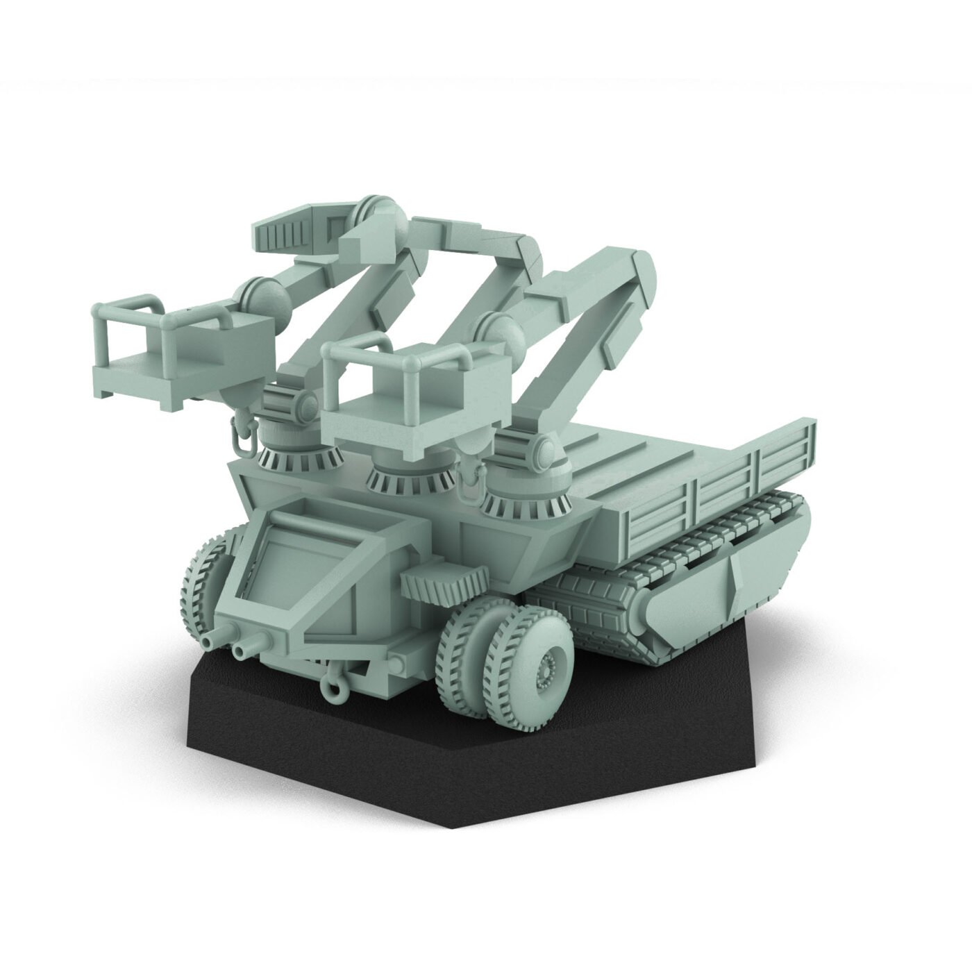 Jifty Recovery Vehicle (USe Mechs) 3D Printed Mech Miniature