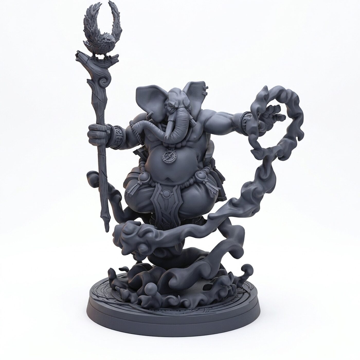 Jusraa Lodos - Gray Resin 3D Printed Miniature