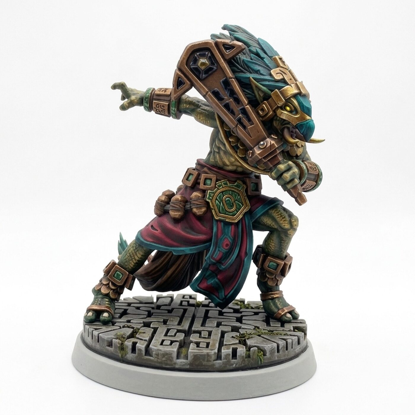 Kabil Melee Warrior B - Painted 3D Printed Miniature