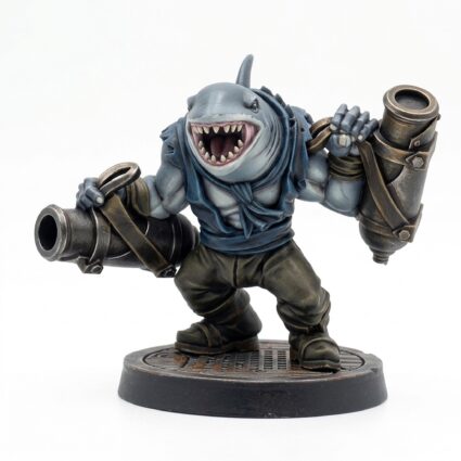 Killer Whale Cannoneer - Painted 3D Printed Miniature