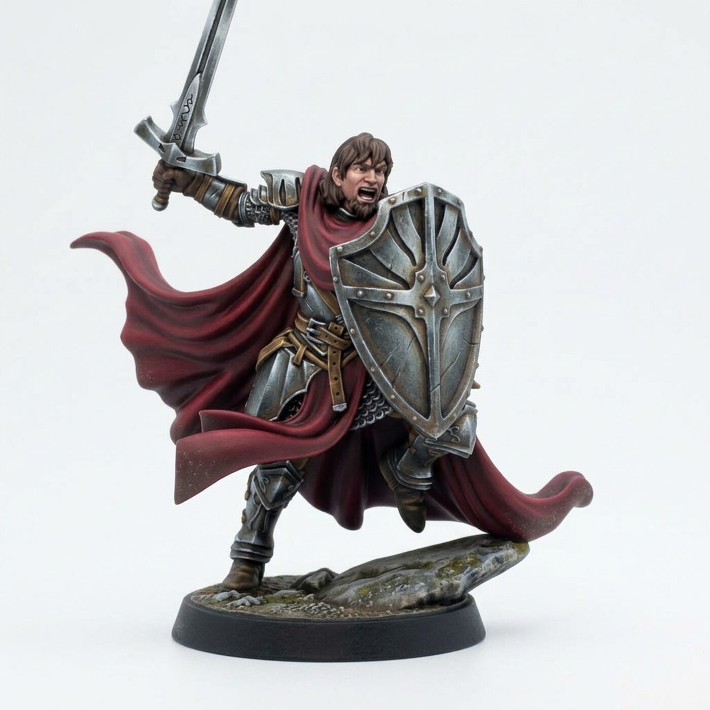 Knight Captain Apollo - Painted 3D Printed Miniature