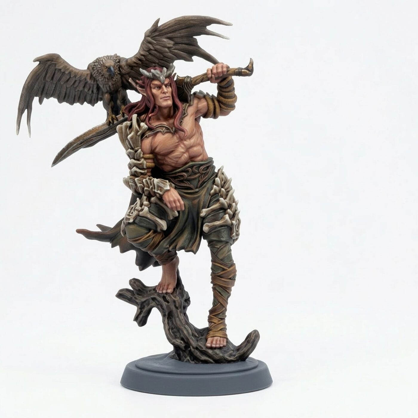 Knight Of The Ashen Grove V B - Painted 3D Printed Miniature