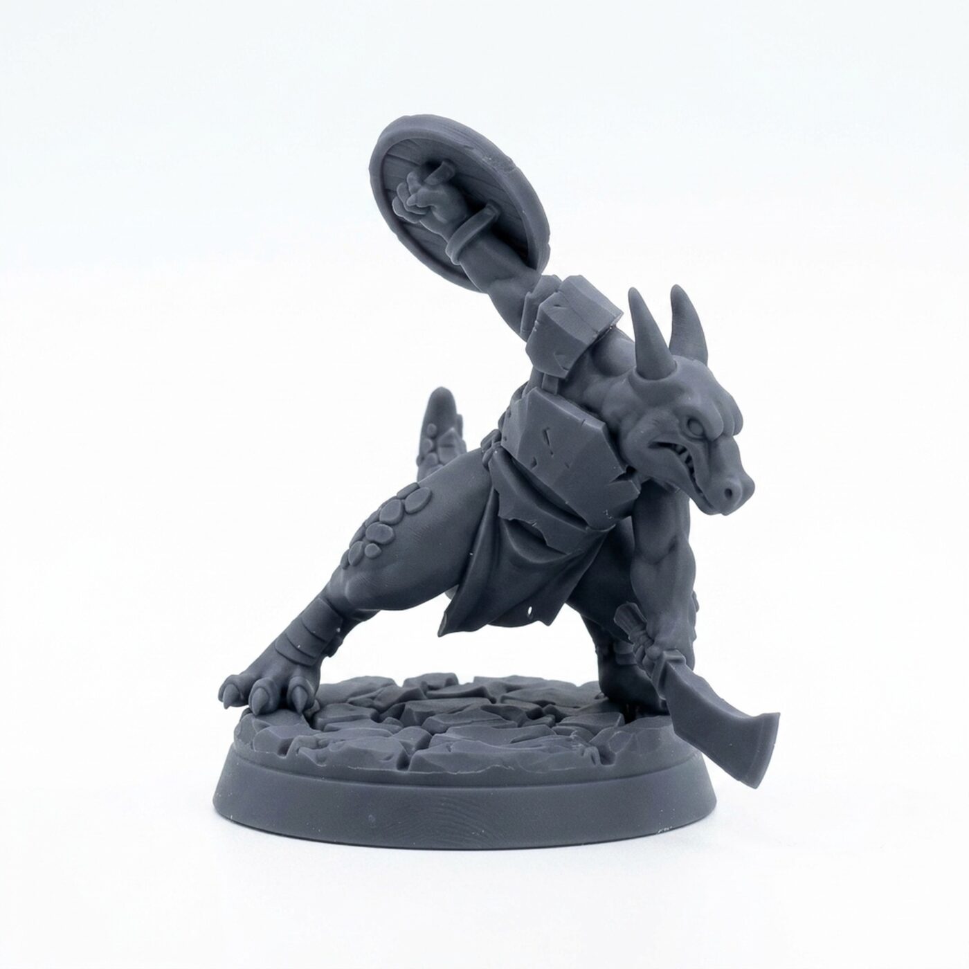 Kobold Warrior A - Gray Resin 3D Printed Miniature