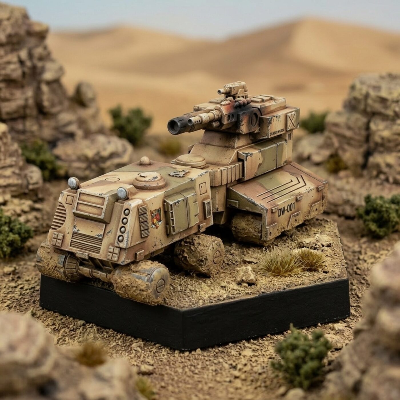 Ku Wheeled Assault Tank Painted Mech Miniature