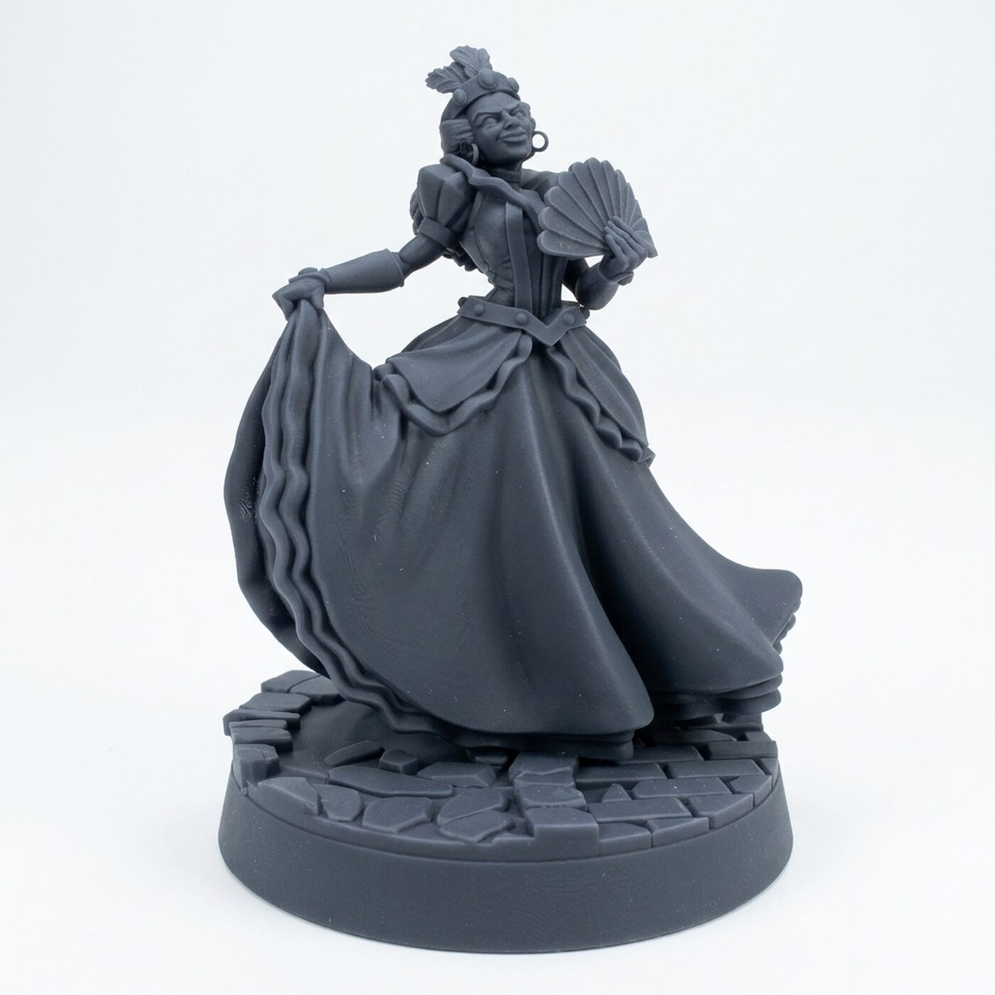 Ladysofia Showingup - Gray Resin 3D Printed Miniature