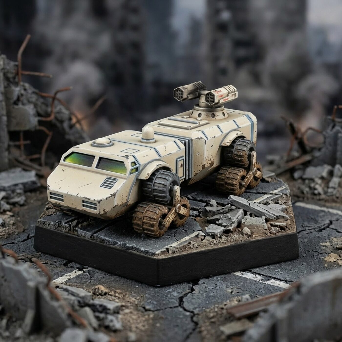 Land Master II heavy APC - 3D Printed Miniature Painted Mech Miniature