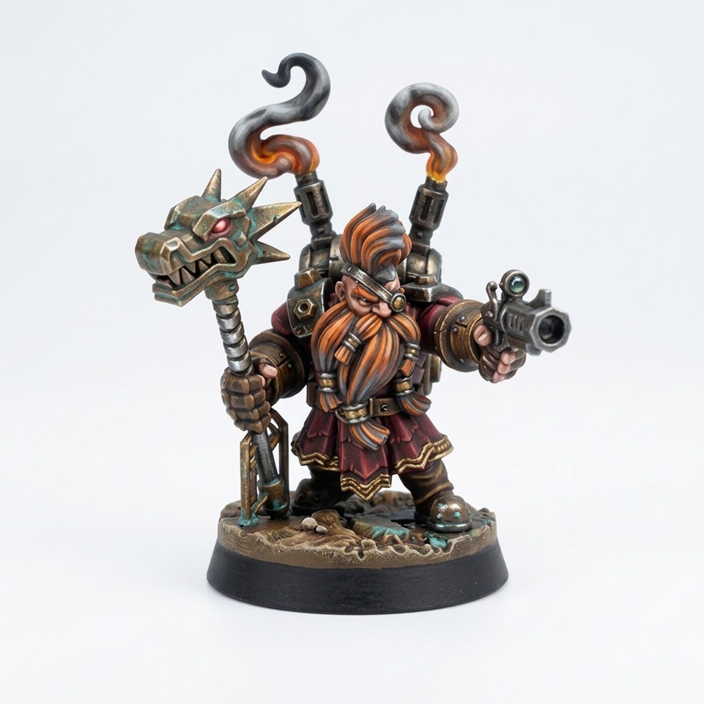 Lava Engineer A - Painted 3D Printed Miniature