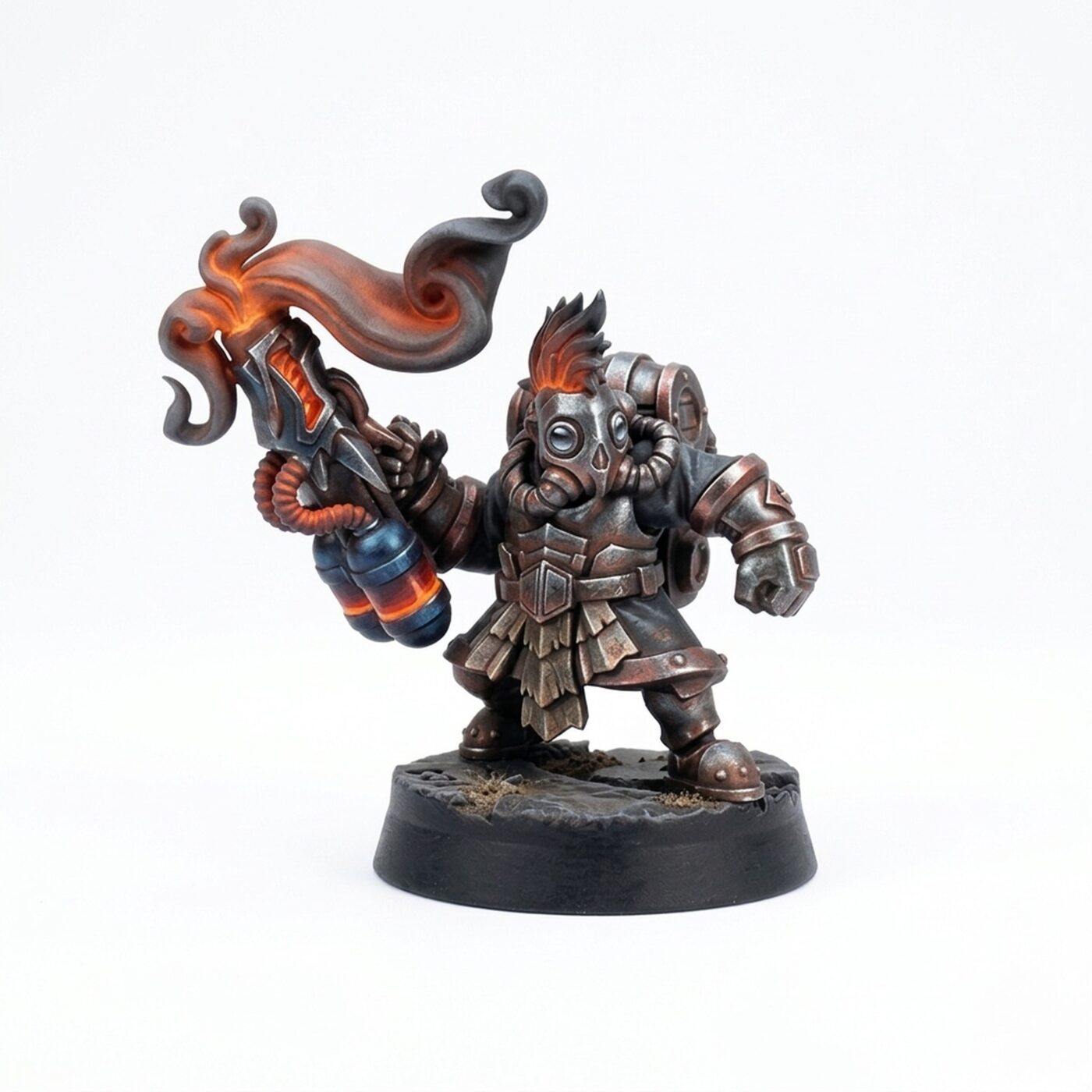 Lava Engineer D - Painted 3D Printed Miniature