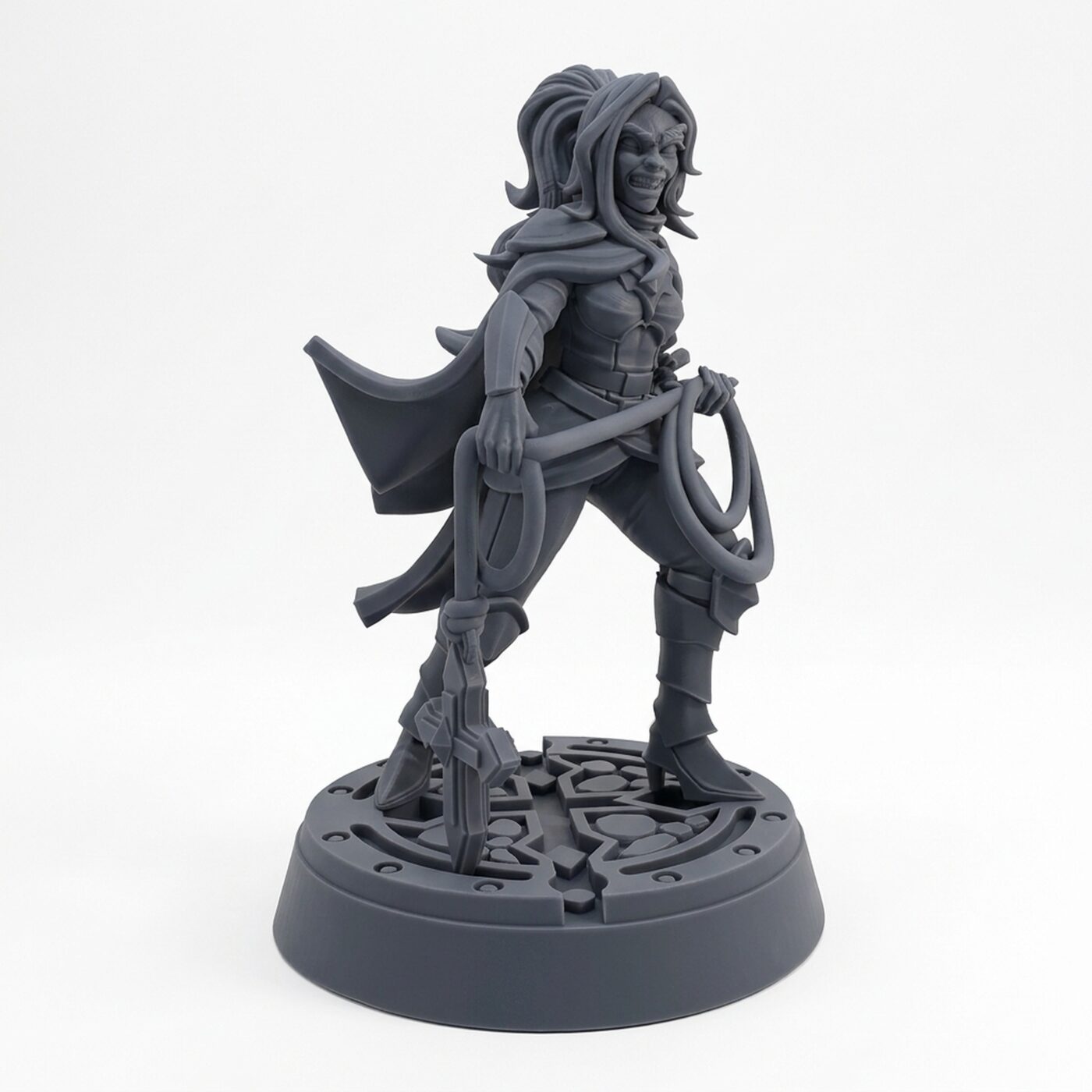 Leila Adlon - Gray Resin 3D Printed Miniature