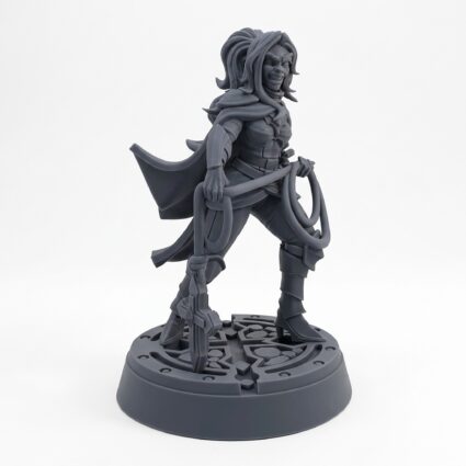 Leila Adlon - Gray Resin 3D Printed Miniature