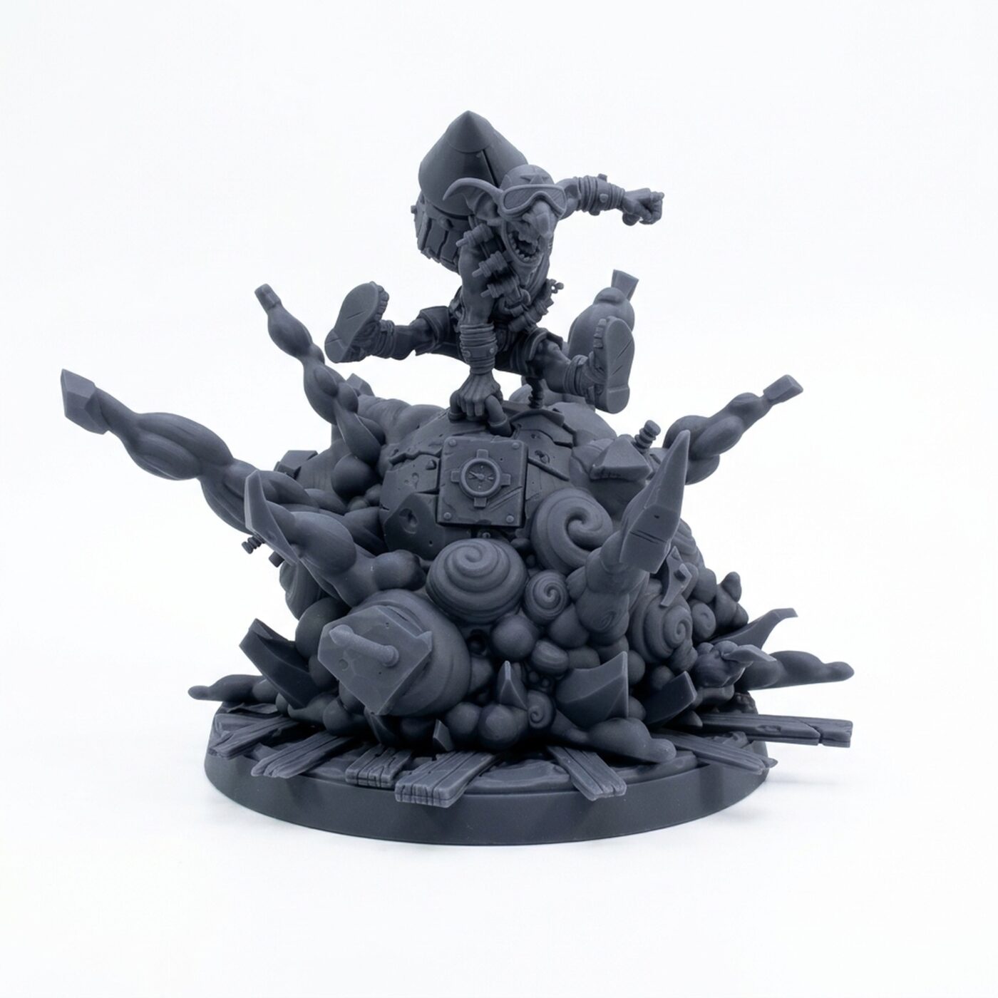 Lieutenant Von Bardier - Gray Resin 3D Printed Miniature