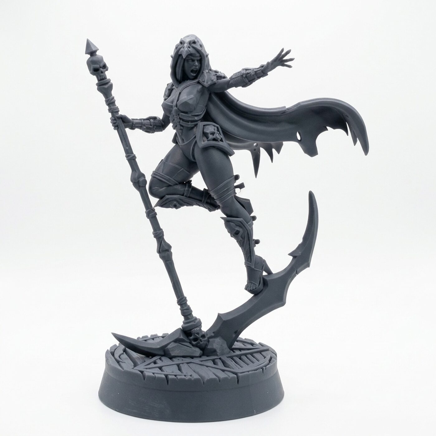 Lilith Over Weapon - Gray Resin 3D Printed Miniature