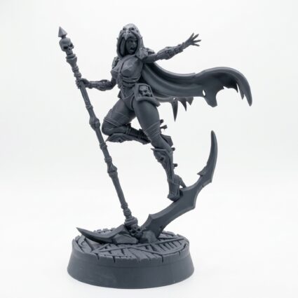 Lilith Over Weapon - Gray Resin 3D Printed Miniature