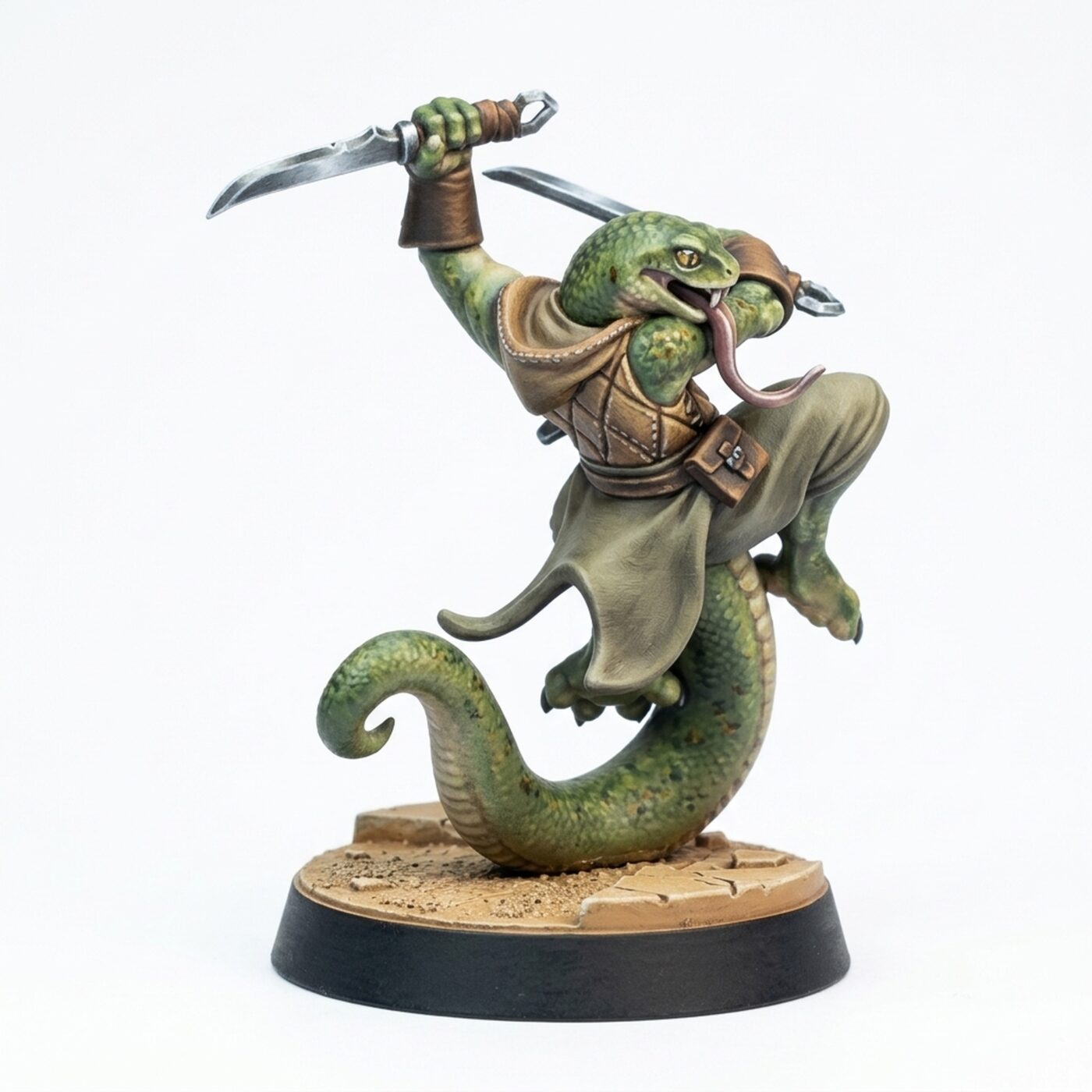 Lizard Assassin B - Painted 3D Printed Miniature