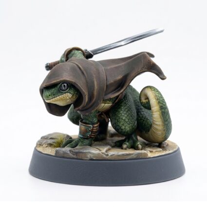 Lizard Assassin C - Painted 3D Printed Miniature