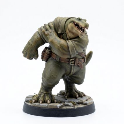 Lizard Inn Bouncer A - Painted 3D Printed Miniature