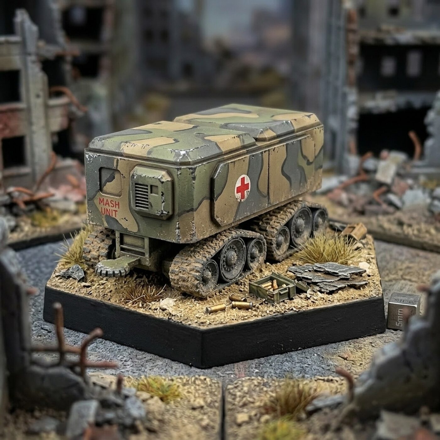 Logistics Support Vehicle B - Tracked Supply Mech Painted Mech Miniature