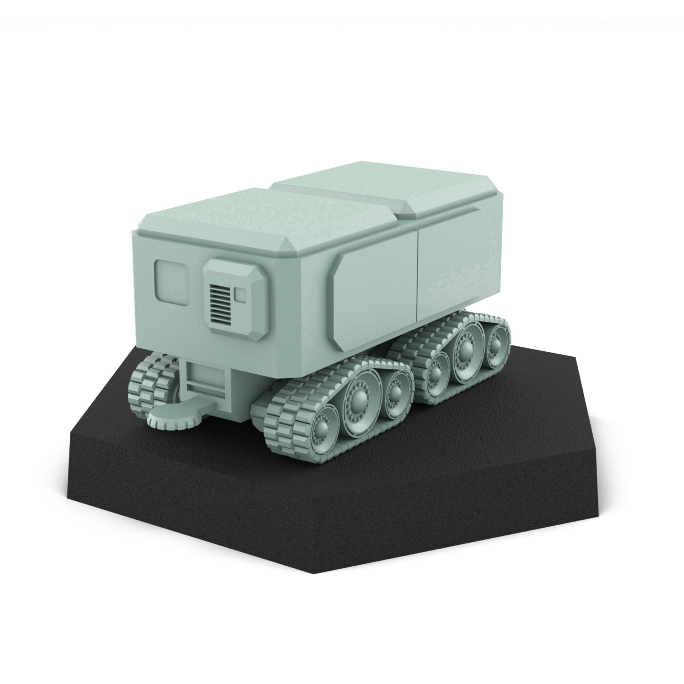 Logistics Support Vehicle B - Tracked Supply Mech 3D Printed Mech Miniature
