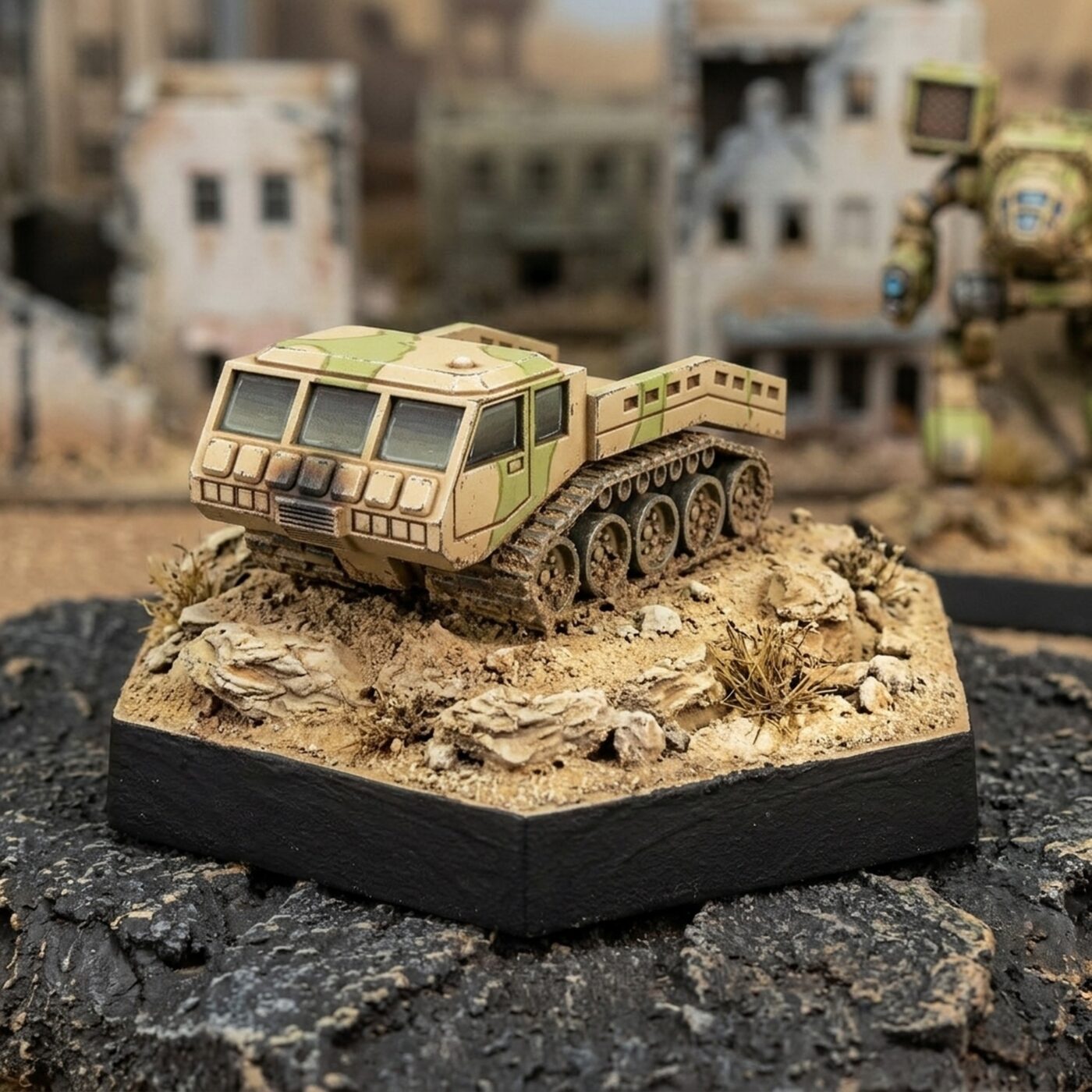 Logistics Support Vehicle - 3D Printed Sci-Fi Miniature Painted Mech Miniature