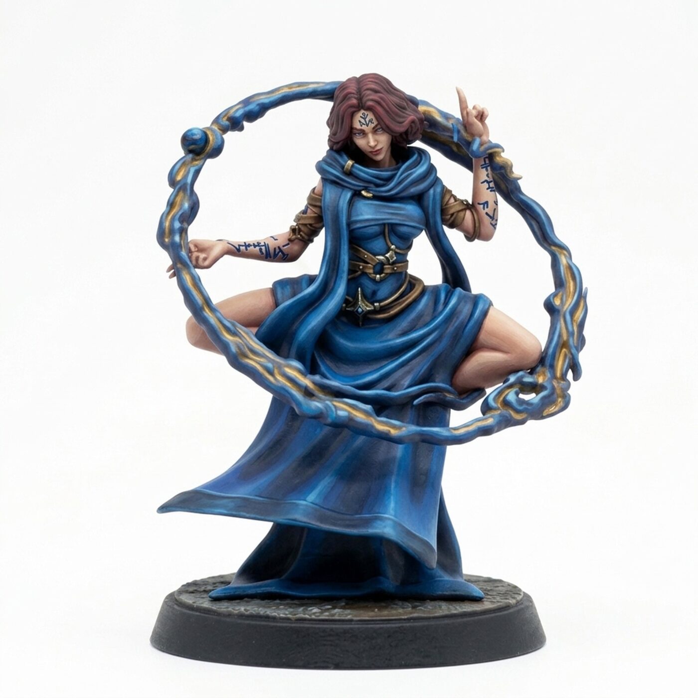 Lucita Vinaro Infernalist Wizard A - Painted 3D Printed Miniature