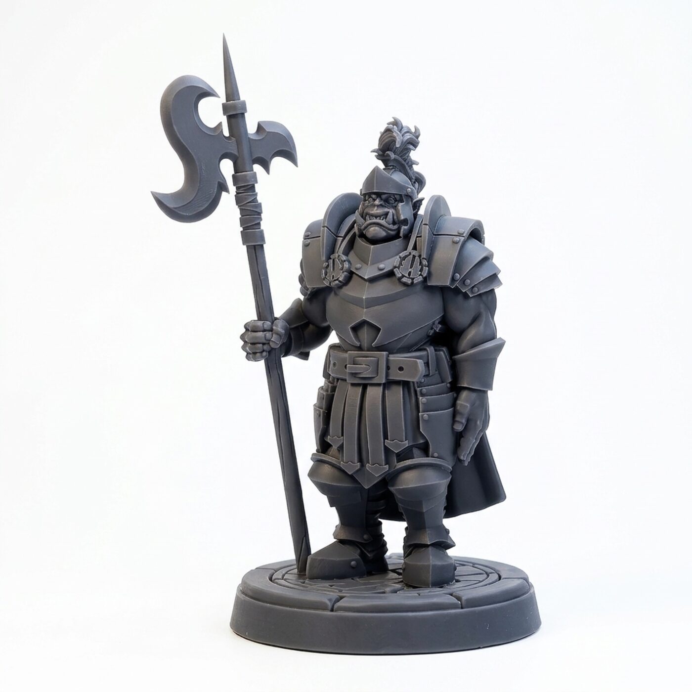 Lucius Steelbane - Gray Resin 3D Printed Miniature