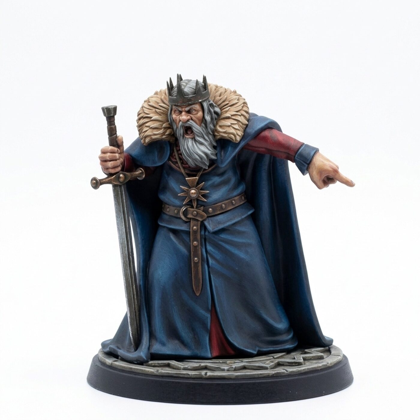 Mad King - Painted 3D Printed Miniature