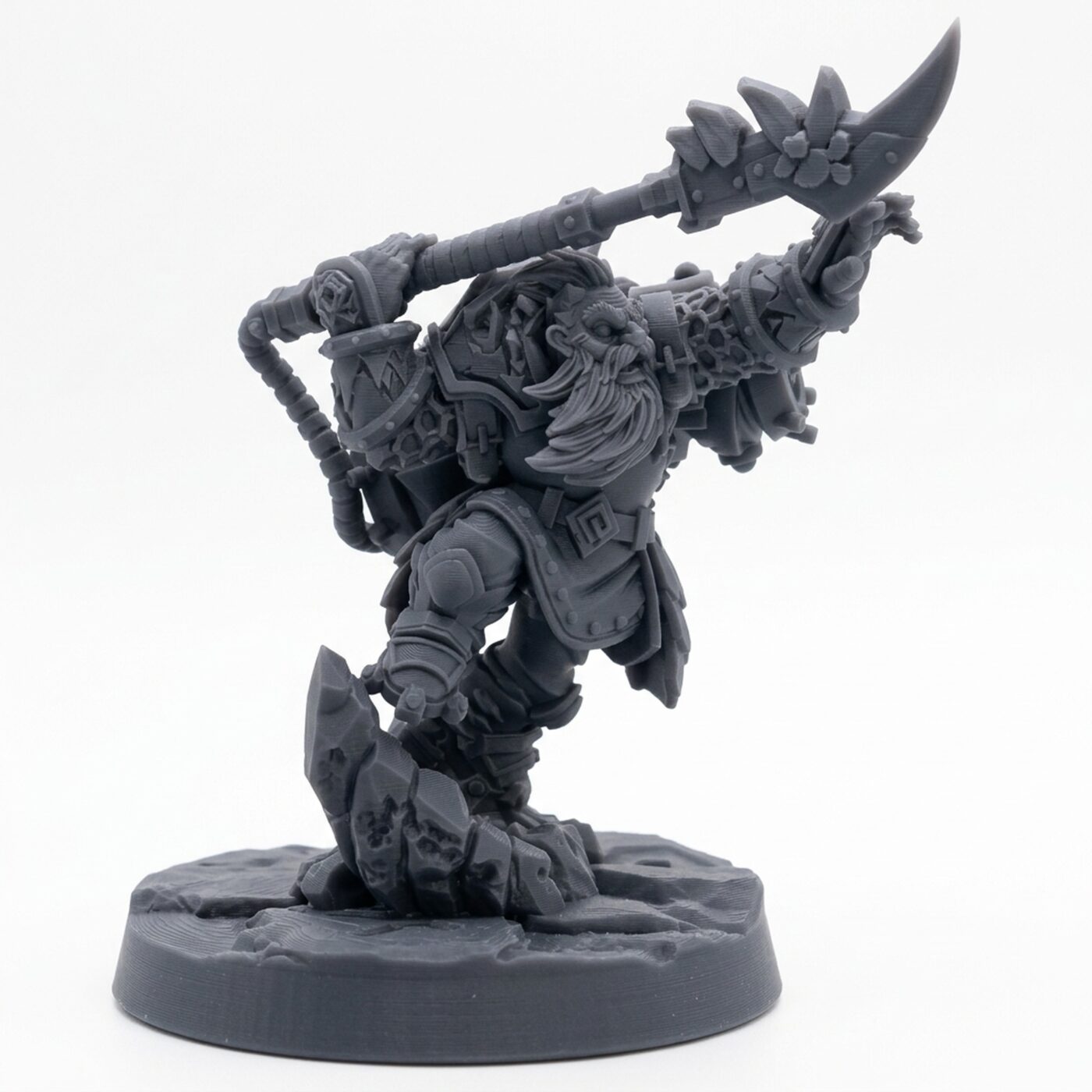 Magma Admiral Spear - Gray Resin 3D Printed Miniature