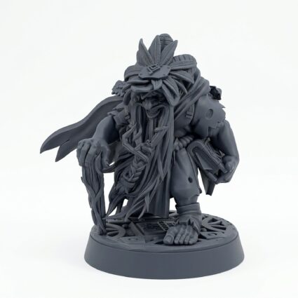 Jaadoog - Gray Resin 3D Printed Miniature