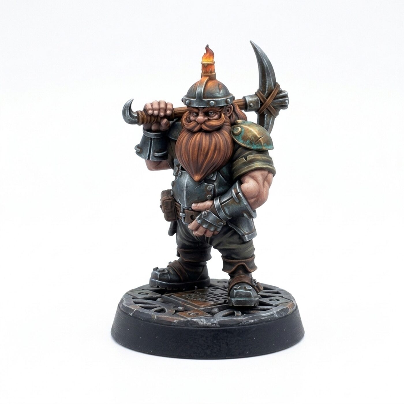 Male Miner Gruvar - Painted 3D Printed Miniature