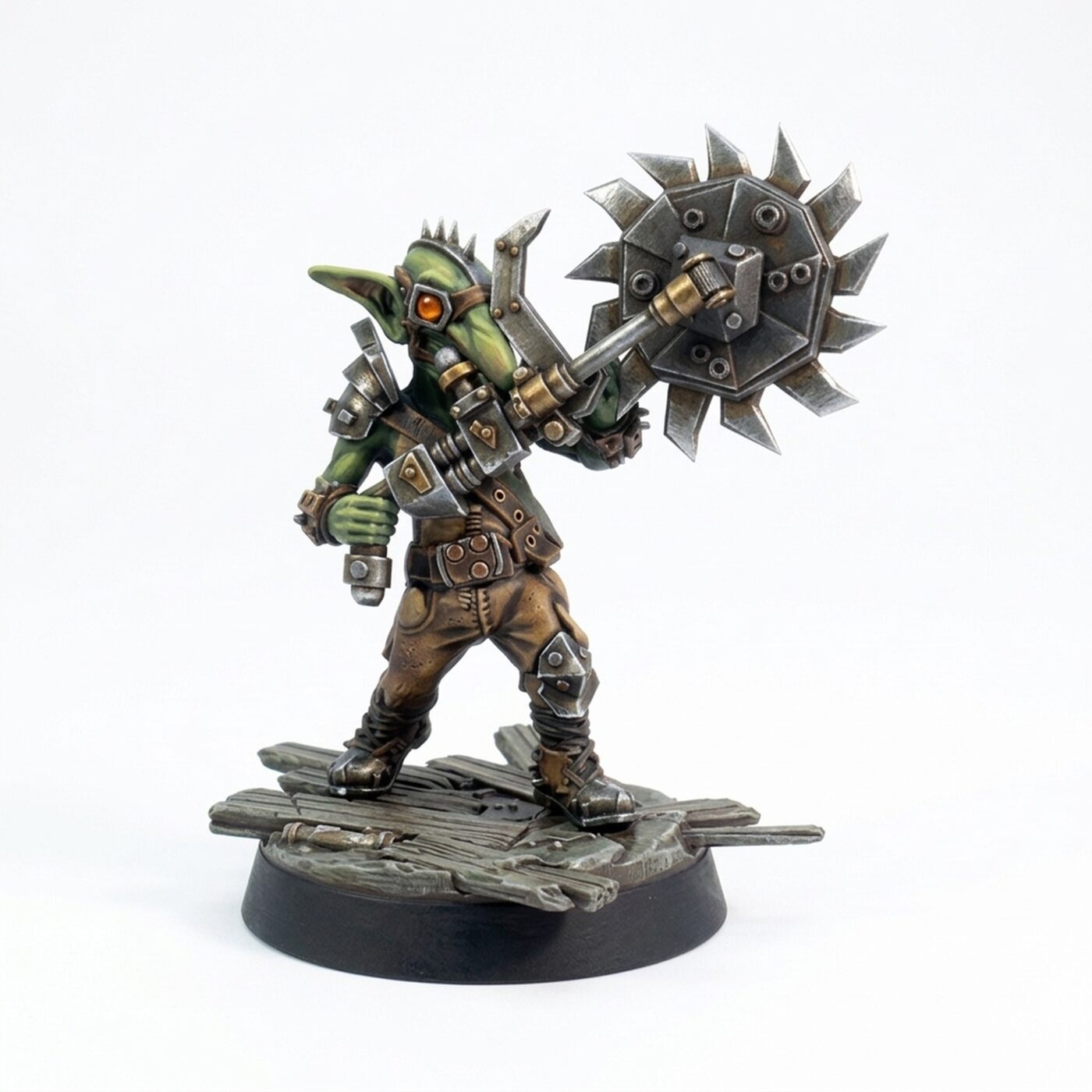 Maniac Pose A Sawblade Hoist - Painted 3D Printed Miniature