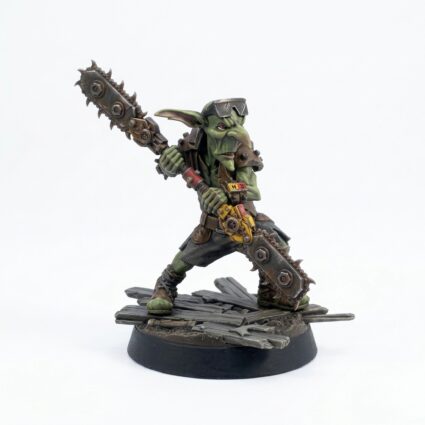 Maniac Pose D Twin Blades - Painted 3D Printed Miniature