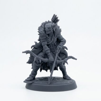 Marsh Goblin Archer A - Gray Resin 3D Printed Miniature