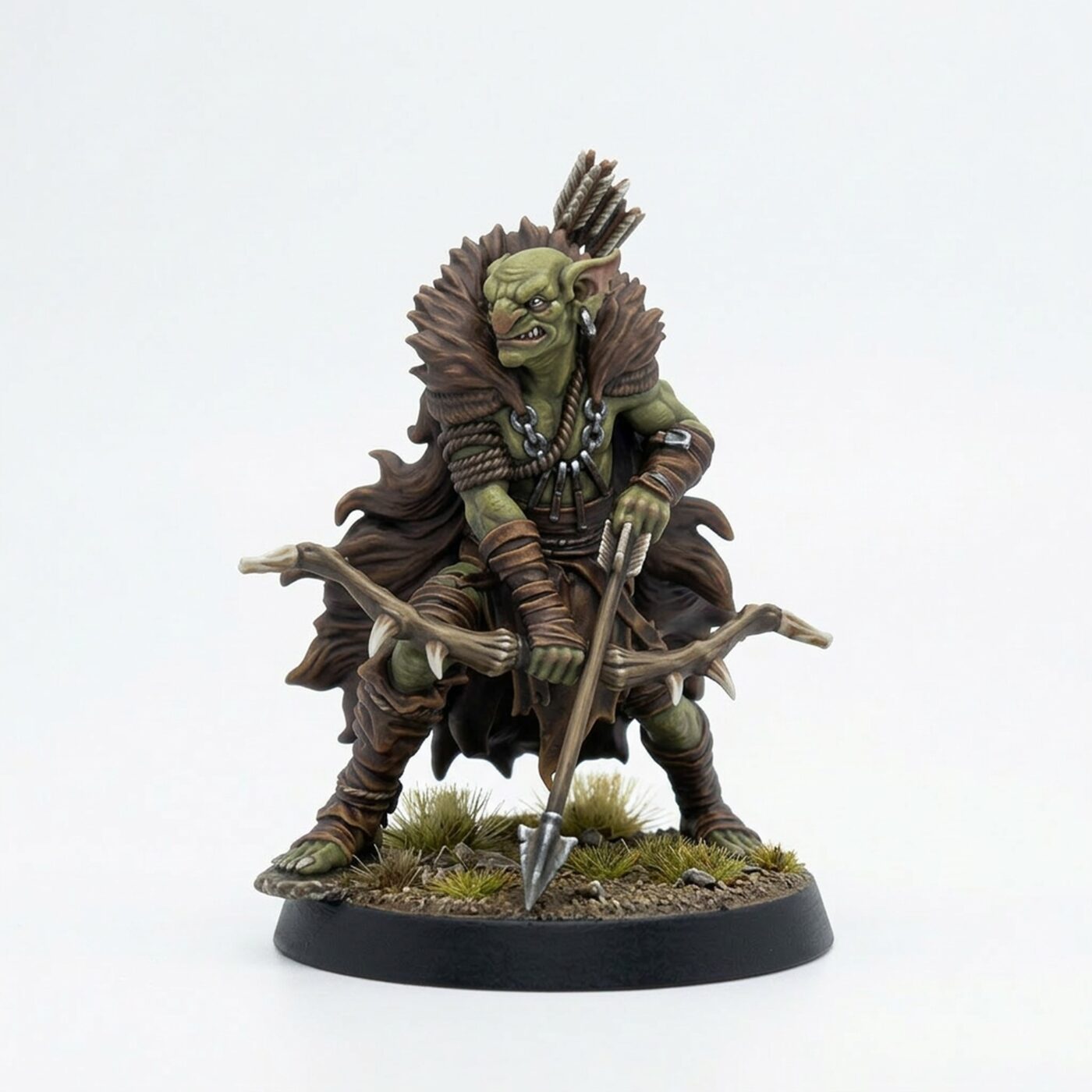 Marsh Goblin Archer A - Painted 3D Printed Miniature