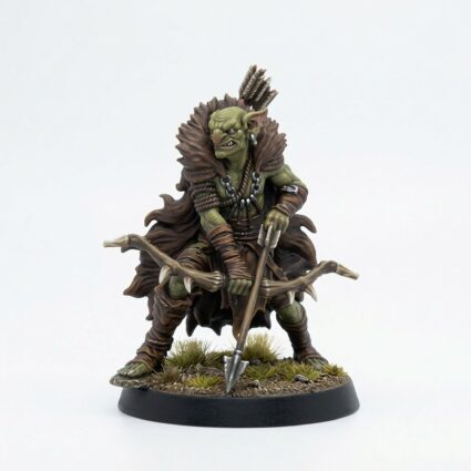 Marsh Goblin Archer A - Painted 3D Printed Miniature