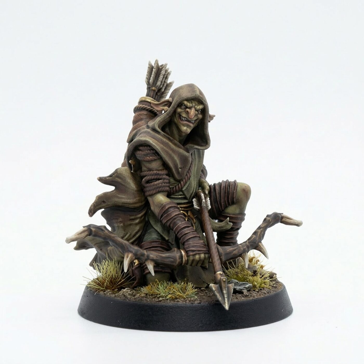 Marsh Goblin Archer C - Painted 3D Printed Miniature