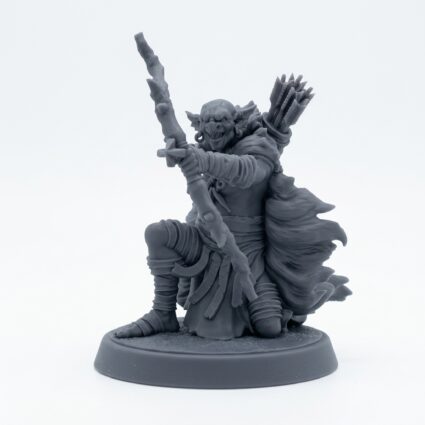 Marsh Goblin Archer D - Gray Resin 3D Printed Miniature