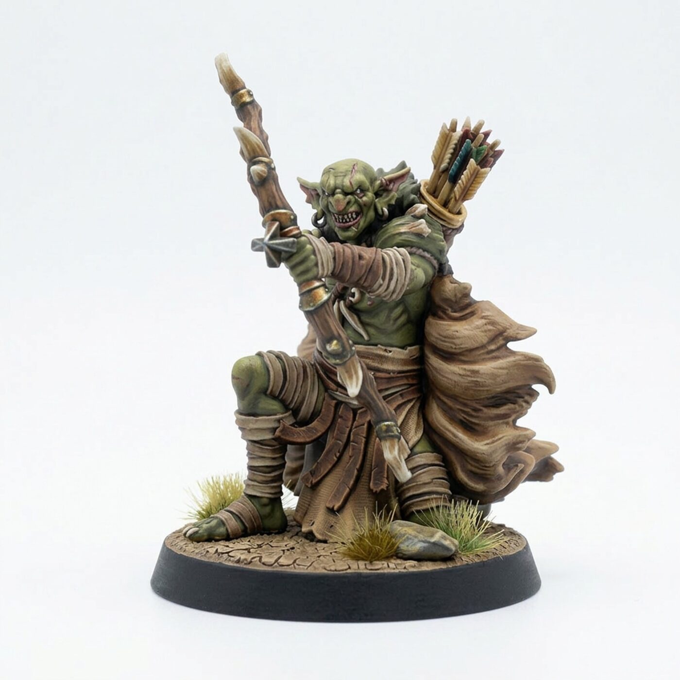 Marsh Goblin Archer D - Painted 3D Printed Miniature
