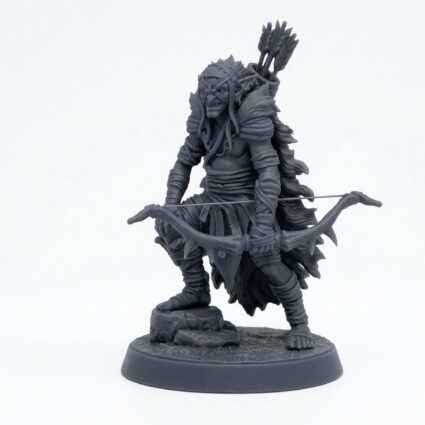Marsh Goblin Archer E - Gray Resin 3D Printed Miniature