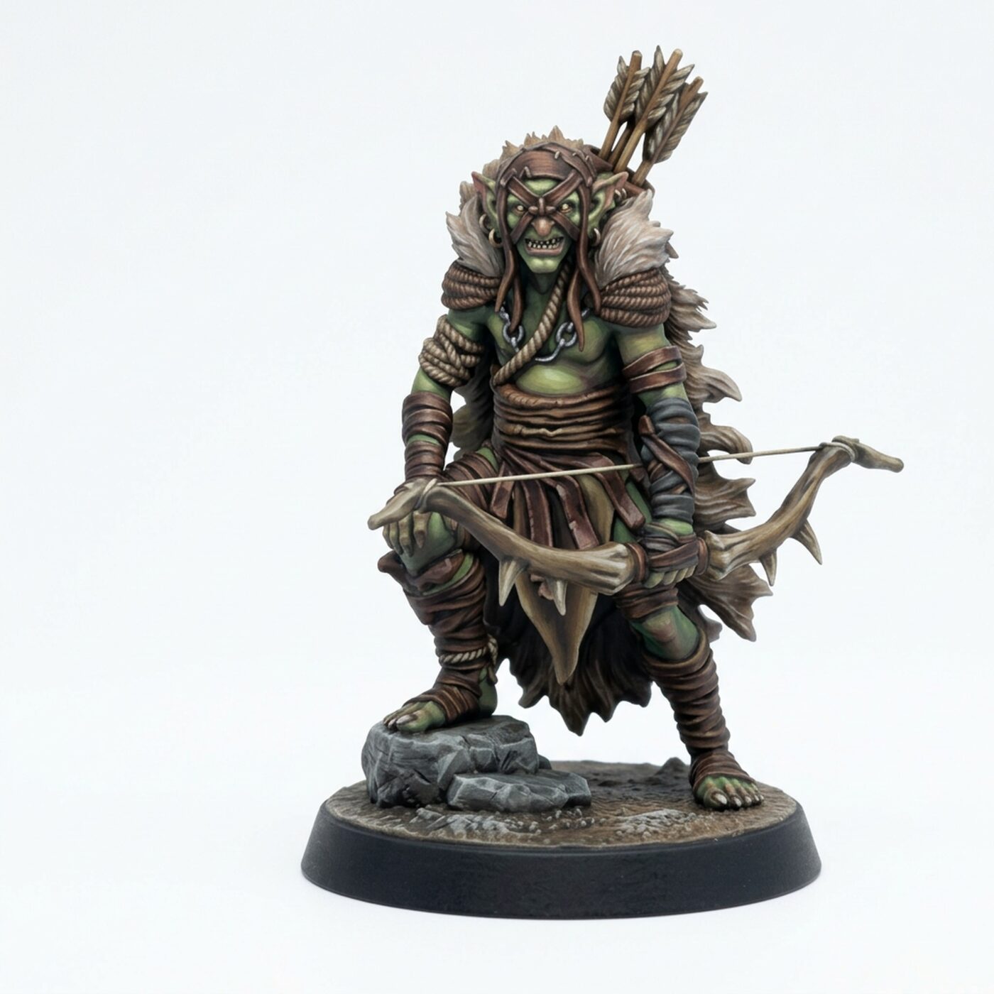 Marsh Goblin Archer E - Painted 3D Printed Miniature
