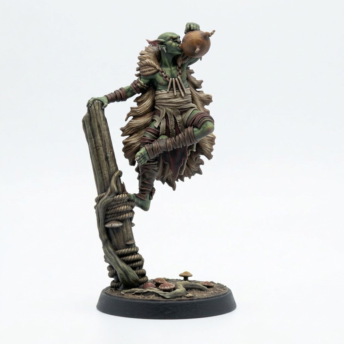 Marsh Goblin Musician - Painted 3D Printed Miniature