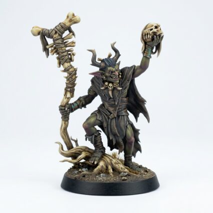 Marsh Goblin Shaman - Painted 3D Printed Miniature