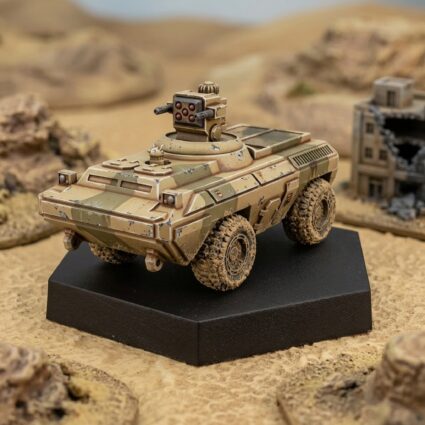 Martiobarbuli SP UK Wheeled APC Painted Mech Miniature