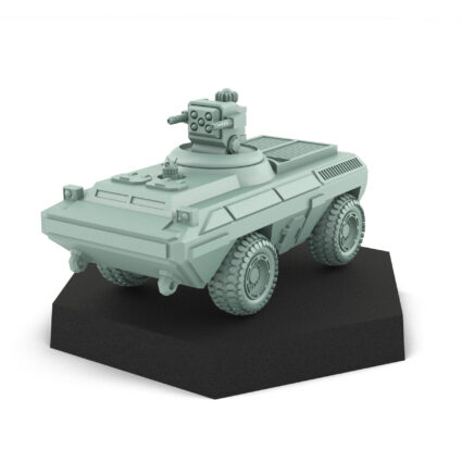 Martiobarbuli SP UK Wheeled APC 3D Printed Mech Miniature