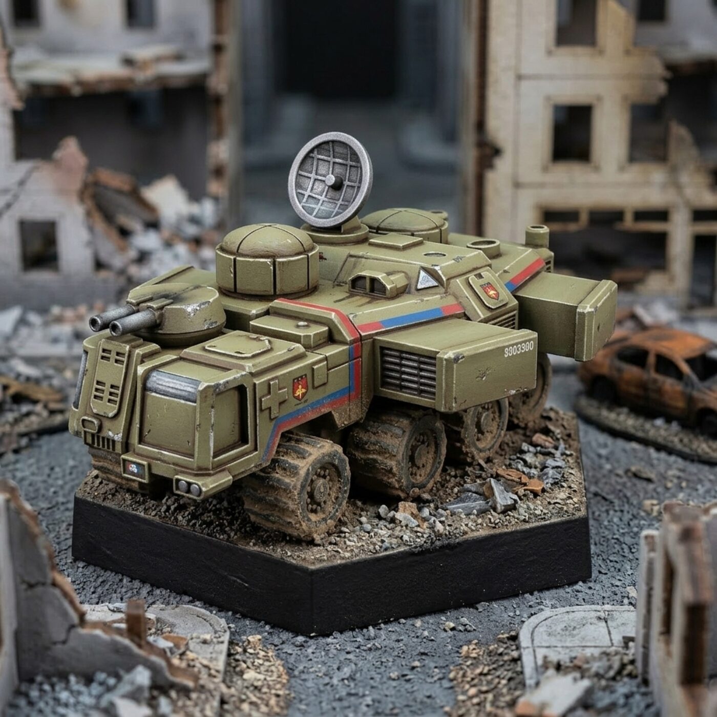 MASH Truck Deployed - 6mm/8mm Sci-Fi Mini Painted Mech Miniature