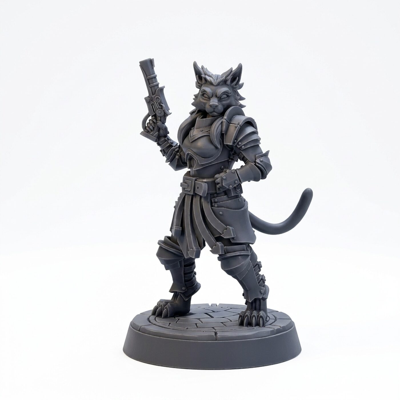 Matilda Thefierce - Gray Resin 3D Printed Miniature