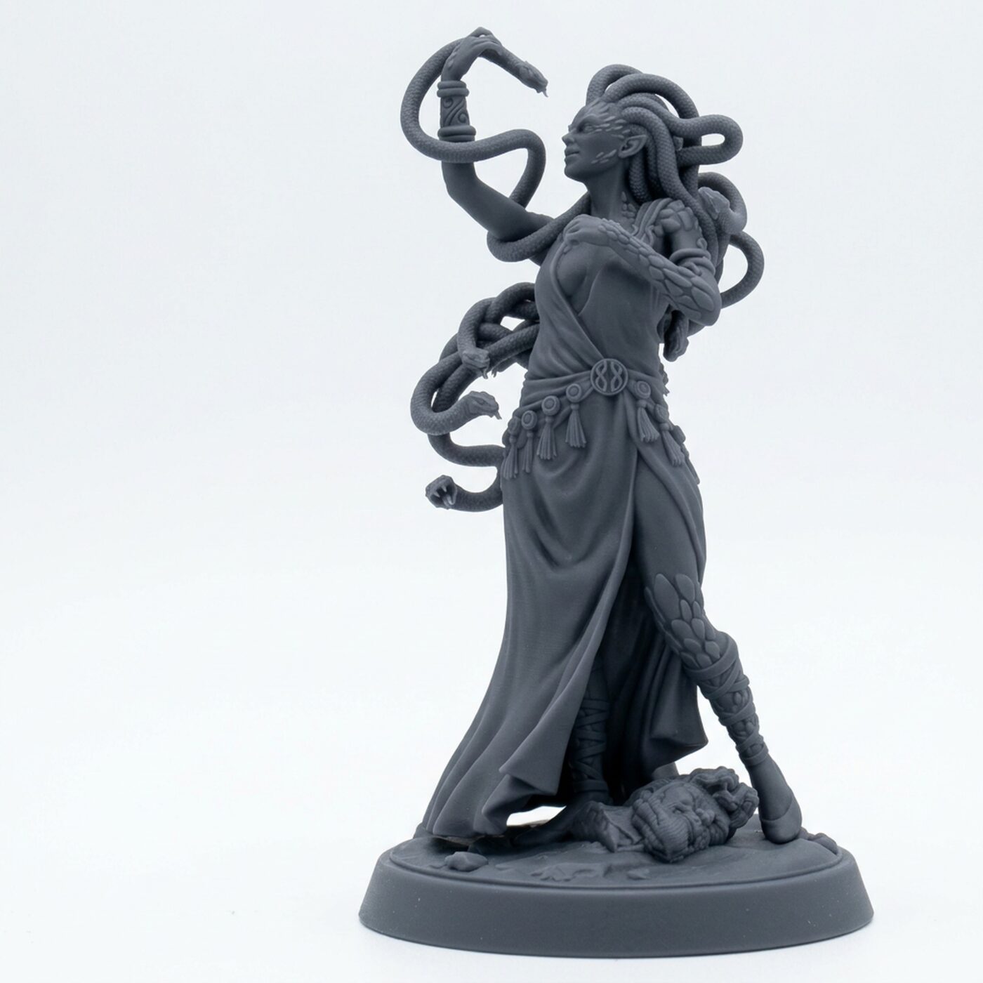 Megorga V E - Gray Resin 3D Printed Miniature