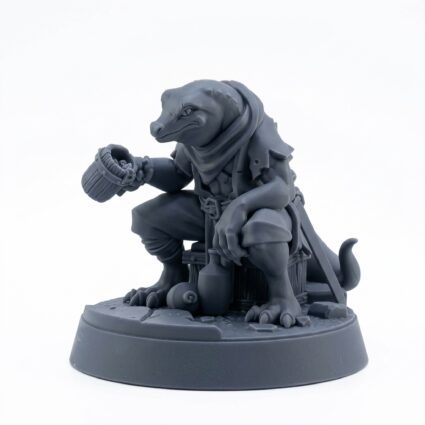 Mercenary C - Gray Resin 3D Printed Miniature